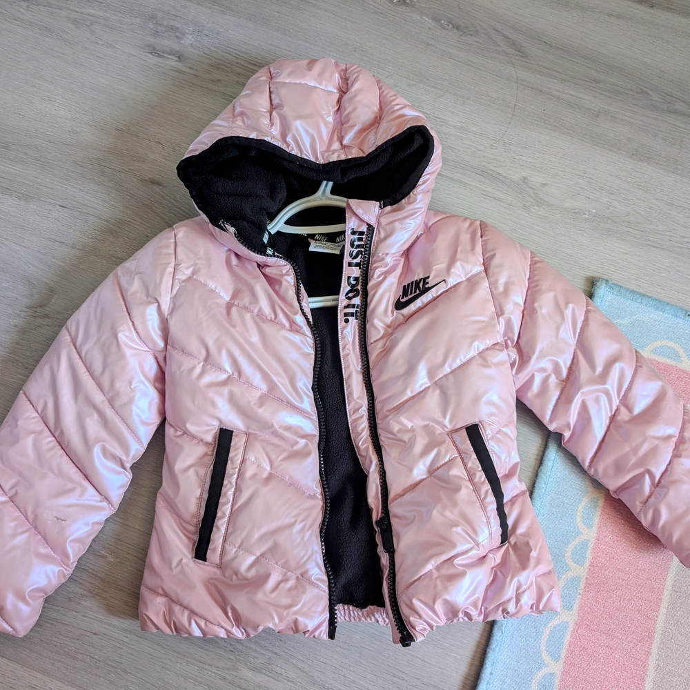 Nike Kids Pink Puffer Jacket